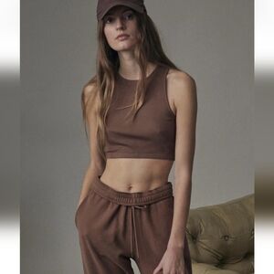 Thakoon NWOT Brown Crop Top